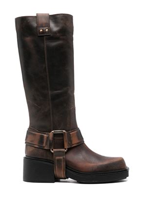 Stivali Saddle in pelle di vitello marrone VIC MATIE' | 1F2354DF06F050310BISCUIT